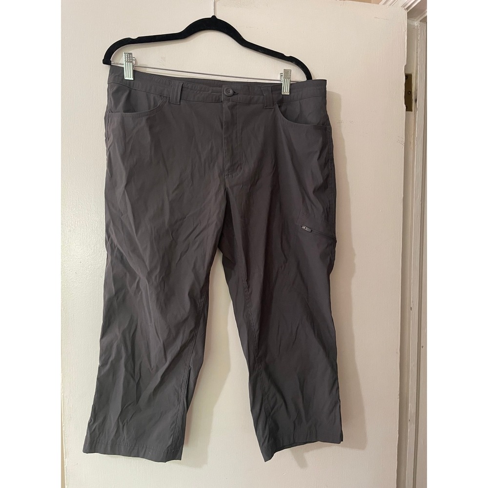 Eddie Bauer First Ascent Guide Pants Gray Hiking Outdoor Stretch Women 14